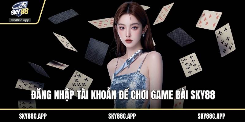 Đăng nhập tài khoản để chơi game bài Sky88