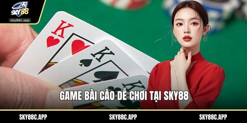 Game Bài cào dễ chơi tại Sky88