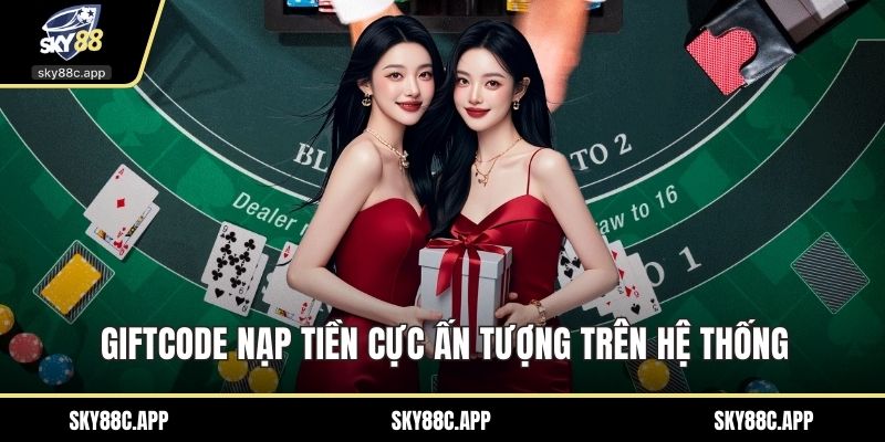 Giftcode nạp tiền cực ấn tượng trên hệ thống