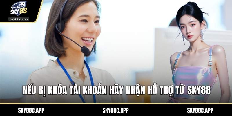 Nếu bị khóa tài khoản hãy nhận hỗ trợ từ Sky88