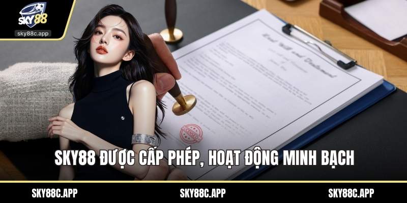Sky88 được cấp phép, hoạt động minh bạch